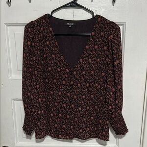 Madewell Floral V-Neck Women's Top